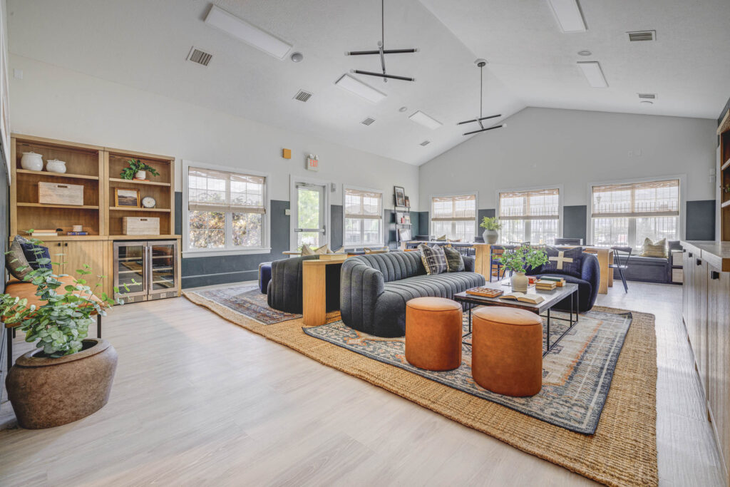 clubhouse lounge with sofas