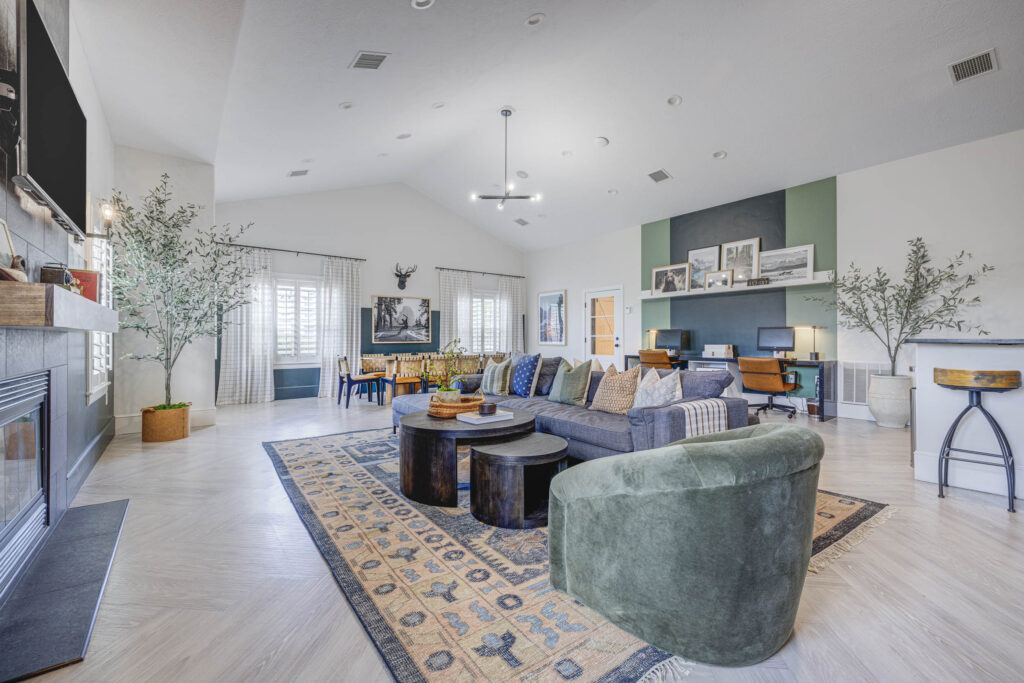 clubhouse lounge with sofas